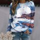thumbnail image 2 of Camiseta de manga larga con cuello redondo y estampado navideño informal para mujer Pompotops gfhjh8283, 2 of 5