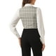 thumbnail image 3 of INSPIRE CHIC Chaleco Steampunk para Mujeres Traje Racerback Vintage Cuadros L Blanco, 3 of 5
