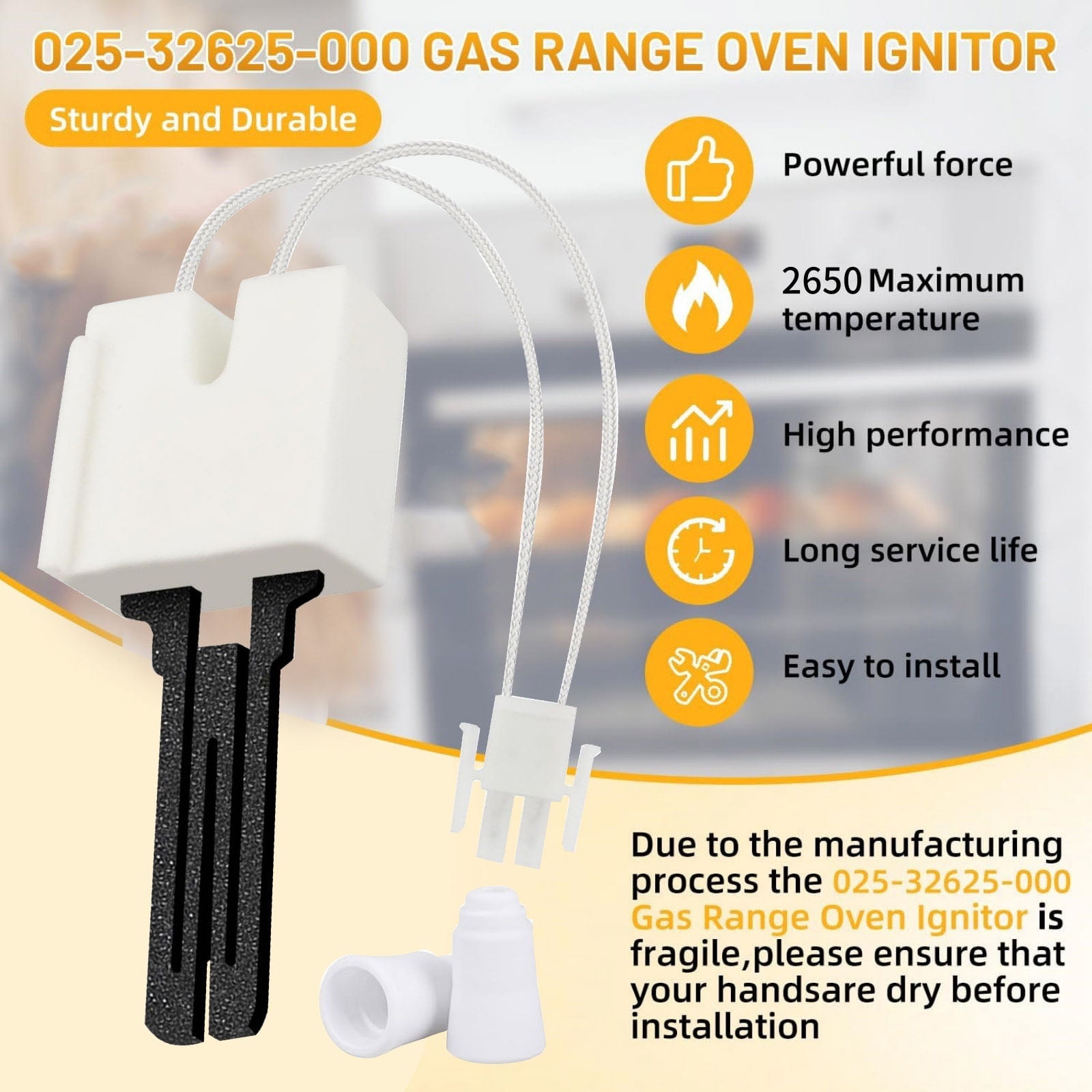 TAPDRA New Furnace Igniter Kit 120V Quality Materials OEM 025-32625-000 For York Luxaire Coleman Furnace Maintenance