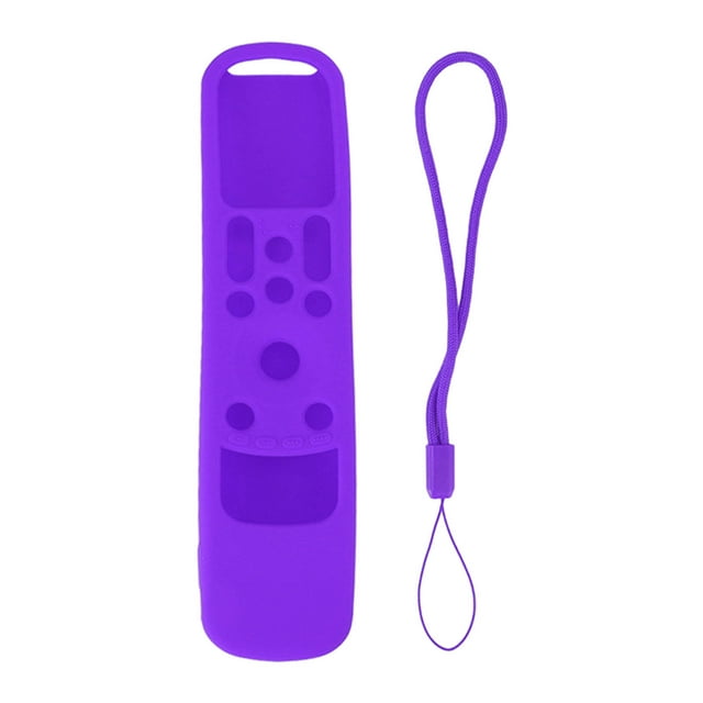 Étui de Protection pour Télécommande, Housse de Télécommande Anti-Chute avec Lanière pour Téléviseur Intelligent Violet