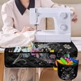 thumbnail image 4 of HELLHERO Dragonfly Floral Sewing Machine Pad Waterproof, Durable Mat Fabric Polyester with Storage Cylinder Easy to Clean Storage Bag for Most Sewing Machine Table, 4 of 5