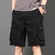 thumbnail image 2 of Pantalones Cortos Deportivos para Hombre con Bolsillos de Moda Casual Múltiples Bolsillos Pantalones Cortos, Algodón Sólido, 2 of 9