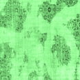 thumbnail image 1 of Ahgly Company Indoor Square Abstract Emerald Green Modern Area Rugs, 5' Square, 1 of 4