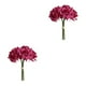 thumbnail image 2 of Wosthever Rosas artificiales 5 cabezas Flores falsas Novia Boda Ramo Flores de plástico Romántico Real Touch Photo Prop Layout Rosa roja 2piezas, 2 of 6