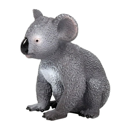 S SERENABLE Koala Animal Sculpture Koala Bear Figurine Home Decor Koala Figurines Toy Garden Forest Ornament for Photo Props Cake Toppers sitting A