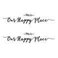 thumbnail image 1 of 2pcs This is Our Happy Place Family Wall Decals Vinyl Wall Lettering Home Decors, 1 of 8
