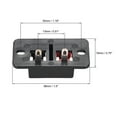 thumbnail image 2 of Uxcell WP2-204 2 Way Spring Speaker Terminal Clip Push Release Connector Strip Block Plastic Black 4Pcs, 2 of 2