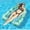 B, variant on Mesh Pool Floating Lounge Chair, PVC Inflatable Water Lounger for Outdoor Pools and Summer Relaxation, Supports Up to 220 lbs, Ergonomic and Comfortable Design