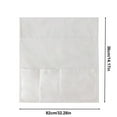 thumbnail image 3 of Sofa Armrest Storage Bag Organizer, 1-pack Canvas Side Pocket in White Gray Blue, Hanging Storage for Remote Phone Books Magazines, Space Saving Organizer for Living Room Bedside Office Dorm, 3 of 7