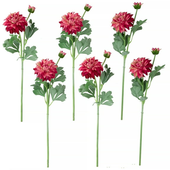 Northlight Real Touch™ Pink Dahlia Artificial Floral Sprays, Set of 6 - 23"