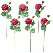 Northlight Real Touch Pink Dahlia Artificial Floral Sprays, Set of 6 - 23"