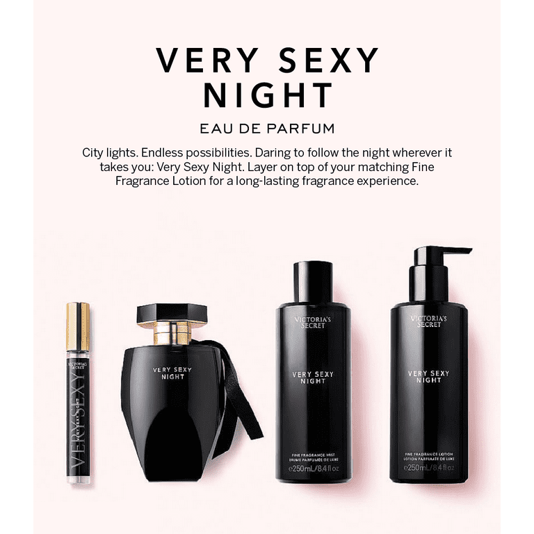 Victoria s Secret Very Sexy Night Eau de Parfum Notes of Vanilla Orchid Sun Drenched Clementine Wild Blackberry Perfumes for Women 1.7 oz