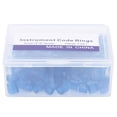 thumbnail image 3 of Fugacal Anillos de código de color dental, dureza fuerte Tama?o peque?o 100 piezas Herramienta dental práctica Anillos de código de color para ortodoncia dental para dentista(azul) Fugacal No se aplica, 3 of 6