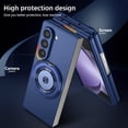 thumbnail image 2 of KOMI Magnetic Ring Stand for Samsung Galaxy Z Fold 6 Case Military Grade Shockproof Z Fold 6 Phone Case Kickstand Protective Cover for Samsung Z Fold 6 5G (Blue), 2 of 5
