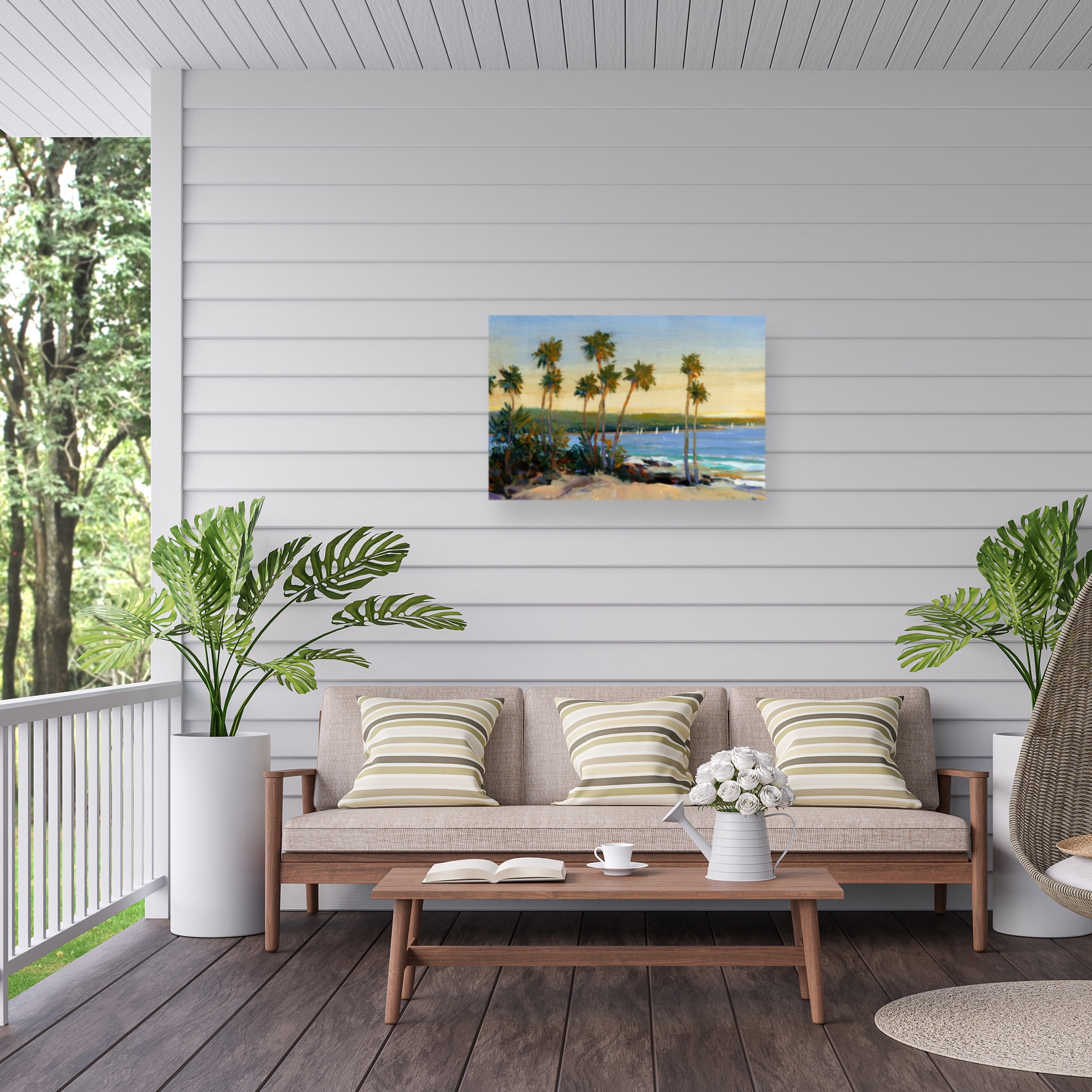 Tim O'Toole 'Distant Shore II' Outdoor Canvas 22x24
