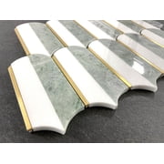 3.75 x 6 Marble Mosaic Wall & Floor Tile - Case (10 Sheets)