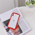 thumbnail image 1 of Clear Transparent Silicone Full-Body Protective Case  – Shockproof, Ultra-Durable Gel TPU Cover (Red,iPhone11), 1 of 11