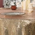 thumbnail image 4 of GFDYREE Sequin Tablecloth, Table Topper, Tree Skirt, Round, 108", Light Gold, 4 of 5