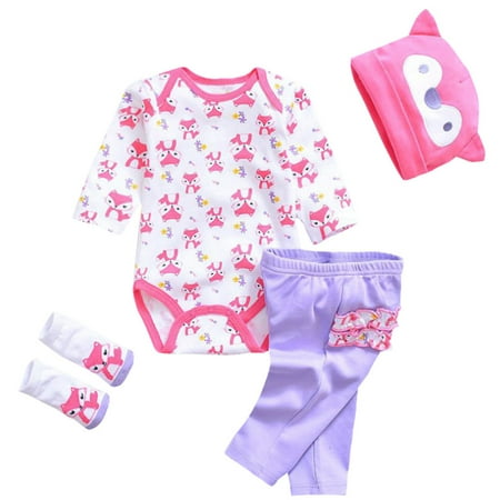 Dzt1968 Newborn Baby Clothes Reborn Baby Girl Doll Clothes Not