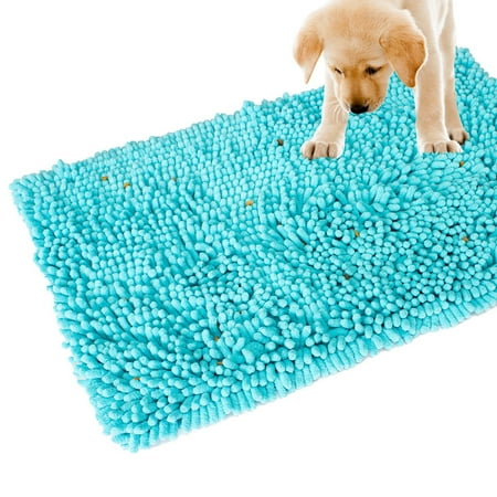 UPC: 0840042313443 | Downtown Pet Supply Snuffle Mat for Dogs  Light Blue Sniff Mat for Dogs