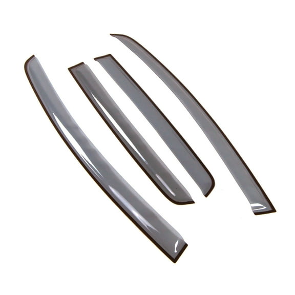 Tuningpros LGWV2-799 Window Visor Light Tinted 4 Pcs Set For 2015-2016 Honda Fit