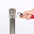 thumbnail image 2 of M&T Displays Chrome Polish Crown Top Stainless Steel Stanchion Pole, 2 of 7