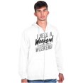 thumbnail image 5 of Need a Weekend to Recover Lazy Zip Up Hoodie Men's Women's Brisco Brands S, 5 of 6