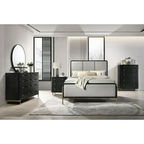 Arini 5-piece Eastern King Bedroom Set Black and Grey