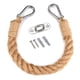 thumbnail image 3 of Bearachild 2-in-1 Toilet Paper Holder Hanging Cotton Bathroom Handmade Rope Napkin Line Decoration Household Rack Shelf Storage Towel 2piezas, 3 of 6