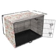 thumbnail image 6 of Bird Dog Crate Cover, Print of Rose Floral Romantic Feminine Spring Pastel Tone Forest Elements, Easy to Use Pet Kennel Cover Small Dogs Puppies Kittens, 7 Sizes, White and Multicolor, by Ambesonne, 6 of 6