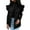 Black, variant on Casual Jackets for Women Women's Mid Long Puffer Vest Ruffle Sleeve Button Down Bubble Jackets Quilted Puffy Outerwear Womens Fall Jacket Hooded Cardigan for Women Black 2XL
