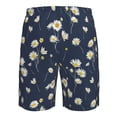 thumbnail image 6 of Kdxio Daisies Flowers Pattern Mens Casual Shorts - Drawstring Summer Beach Sports Shorts for Men, 6 of 9
