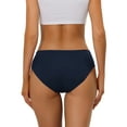 thumbnail image 3 of NOMADIC NOOK Women's Underwear Mid-Rised Hipster Panties 2 Packs XL Blue, 3 of 4