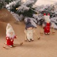 thumbnail image 3 of Kearding Decoración de árbol de Navidad, interesante diseño de escena pequeña, árbol de Navidad, muñeca de esquí, ornamento de Festival, colgantes Kits de decoración para fiestas Tipo 3 Kearding HA069664-03, 3 of 6