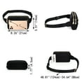 thumbnail image 5 of UTO Fanny Packs for Women Nylon Waterproof Waist Bag Purse Fashion Crossbody Belt Bag for Traveling(Black), 5 of 8