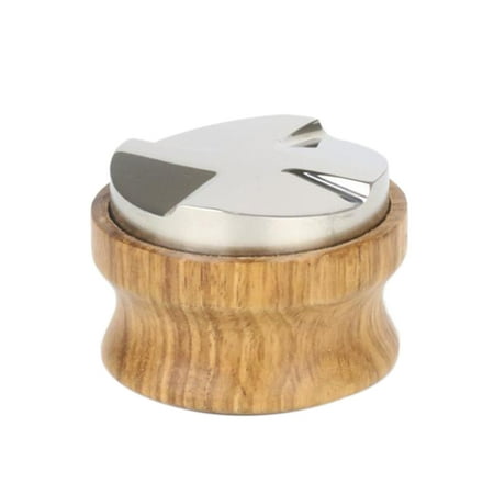 

Four Leaf Cloth Powder 304 Stainless Steel/Solid Wood Coffee Tamper 58.35MM Coffee Distributor Coffee Powder Hammer