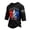 W9-Black, variant on Men's 1776 We the People American Flag Shirt Crew Neck Three-quarter Sleeve Shirts American Flag Design Fun Graphic T-Shirts Classic Patriotic Summer Workout Freedom Tees,Light Blue 2XL