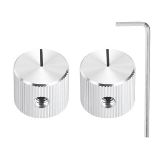 Solid Aluminum Vintage Audio Volume Knob - 25 X 15.5 X 6.4