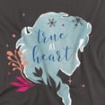thumbnail image 3 of Frozen T-Shirt Silhouette Elsa Adulte Cœur Véritable, 3 of 4