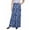 Blue Multi, variant on NY Collection Womens Petites Printed Long Maxi Skirt