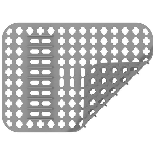 Silicone Sink Protector Heat-Resistant Sink Liner Mat Anti-Slip Kitchen Sink Mats Large Sink Drainer Mat Reusable Sink Protector Mat Portable Sink Mat Practical for Kitchen Rectangle Sink