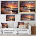 thumbnail image 4 of Designart "Beach Sunset Serenity III" Nautical & Beach Floater Framed Canvas Print, 4 of 7