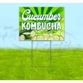 thumbnail image 1 of Cucumber Kombucha (18"" X 24"") Yard Sign, Includes Metal Step Stake, 1 of 4