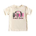thumbnail image 4 of Tackle Breast Cancer Shirt for Women, Teens & Kids Pink Ribbon Football Game Day Tee Natural Shirt Youth Medium, 4 of 5