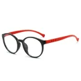 thumbnail image 1 of Kids Anti-blue Light Glasses Children Boys Girls Transparent Round Computer Goggles Eye Protection Ultralight Frame Eyewear Black Red, 1 of 6