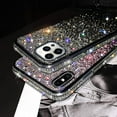 thumbnail image 3 of Compatible with iPhone 12 Pro Max Glitter Diamond Case Cute Bling Rhinestone Sparkle Shiny Crystal Bumper Luxury Case for Girls Women Protective Cover 3D Handmade Case 6.7 inch Green, 3 of 11