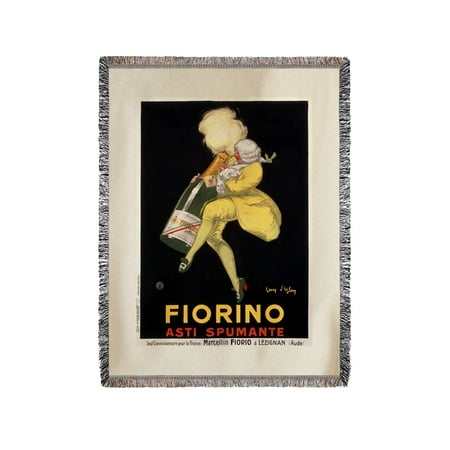 Fiorino - Asti Spumante Vintage Poster (artist: d'Ylen) France c. 1922 (60x80 Woven Chenille Yarn