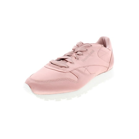 Reebok Womens Classic Leather Satin Leather Sneakers