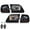 Smoky lens Black Housing Amber Reflector, variant on CROSSDESIGN Lightning Style Headlights & Corner Parking Lights Kit Fit for Ford F150 Expedition 1997-2002