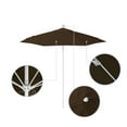 thumbnail image 2 of California Umbrella ALTO758170-F71 7.5 ft. Fiberglass Market Umbrella Pulley Open MWhite-Olefin-Teak, 2 of 5